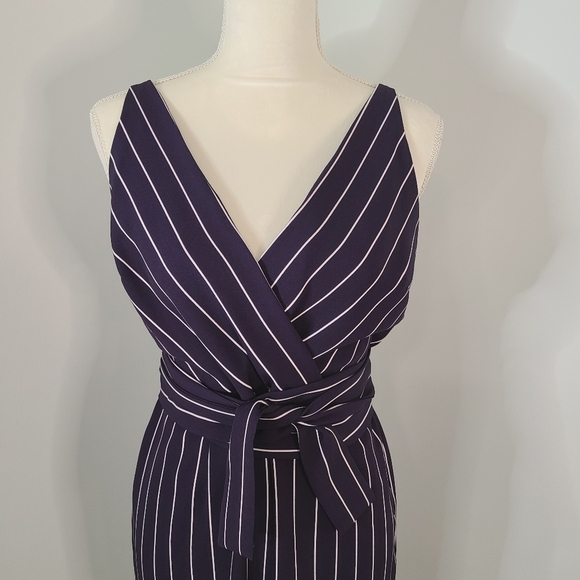 NWT ASOS Wrap Jumpsuit Navy Size 10 - Picture 5 of 14